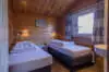 Een persoonsbedden Finse bungalow Infrarood Sauna de Riesen Terschelling