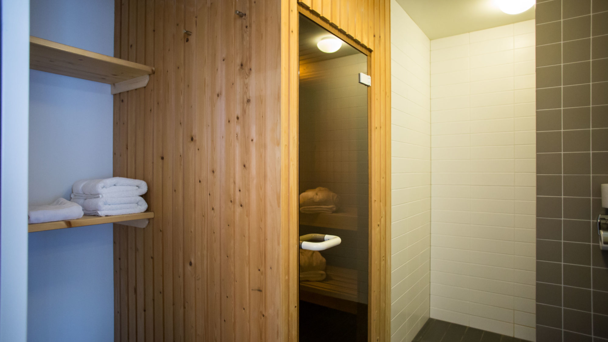 Eigen sauna en badkamer Hotel appartement sauna Tjermelan Terschelling