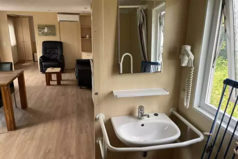 Handgrepen wastafel Duinbungalow mindervaliden Tjermelan Terschelling