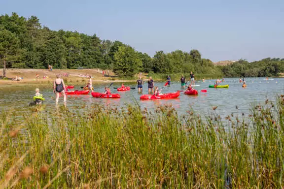 Duinmeertje van Hee kano watersport Terschelling Recreatie vakantiehuis bungalow vakantiepark de Riesen