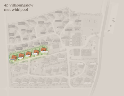 Tjermelan plattegrond 4p Villabungalow met whirlpool