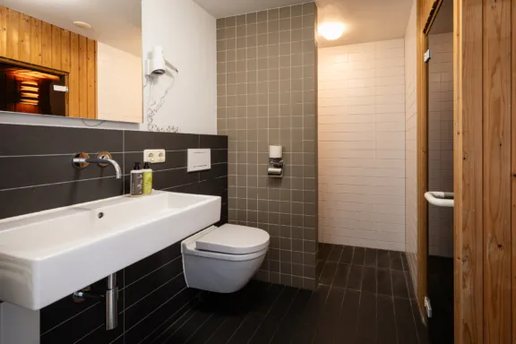 Badkamer met sauna